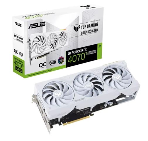 VGA AS TUF-RTX4070TIS-O16G-WHITE-GAMING