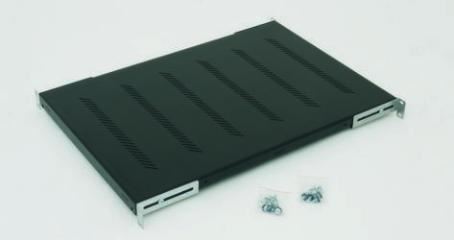 Triton polica heavy duty 19" 1U/450mm, crna, RAB-UP-450-H4