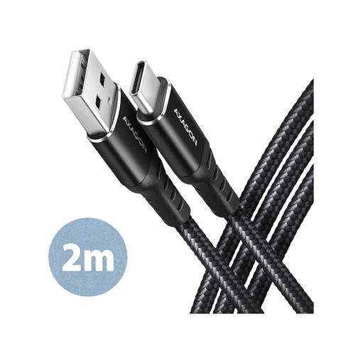 CC USB CM 2.0 <> USB AM, 2m, Crna, HQ, BUCM-AM20AB