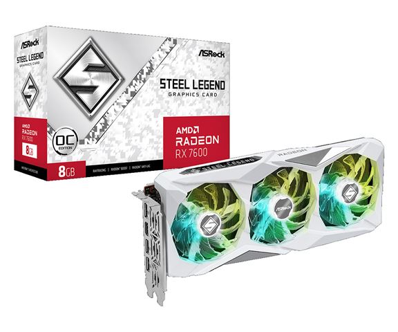 VGA ASR RX7600 Steel Legend 8GB OC
