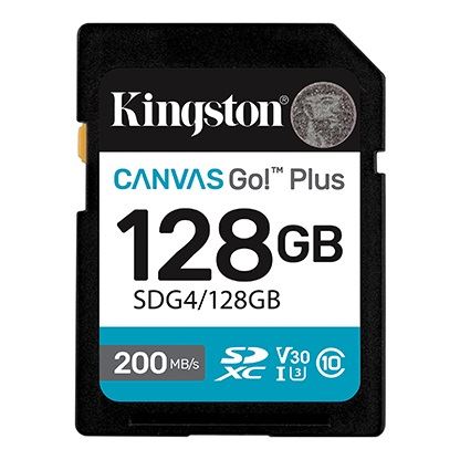 MEM SD 128GB Canvas Go! Plus Kingston SDG4/128GB