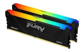 MEM DDR4 16GB(2x8) 3600MHz FURY Beast RGB KF436C17BB2AK2/16