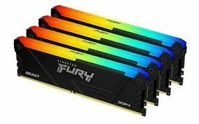 MEM DDR4 64GB (4x16) 3600MHz Kingston FURY Beast RGB KF436C18BB2AK4/64