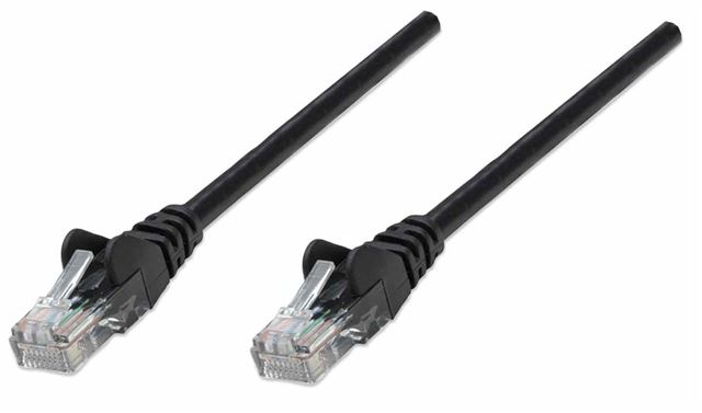 Network Cable, Cat6 compatible, CCA, U/UTP, PVC, 5 m, Black