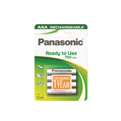 PANASONIC baterije HHR-4MVE/4BP, 750mAh, punj. Ready to use
