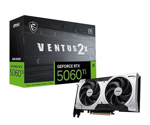 VGA MSI RTX 5060Ti 8G VENTUS 2X OC PLUS