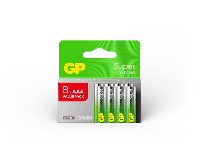 GP baterije LR03-SBV8 AAA Super Alkaline