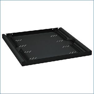 Triton polica 19" 1U/550mm, crna, RAB-UP-550-A4