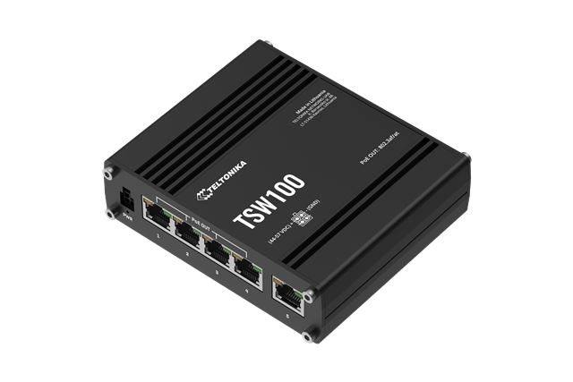 TSW100 Ethernet PoE Switch Teltonika