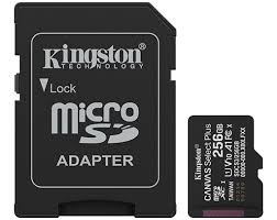 MEM SD MICRO 256GB Kingston Canvas Select Plus + Adapter SDCS3/256GB