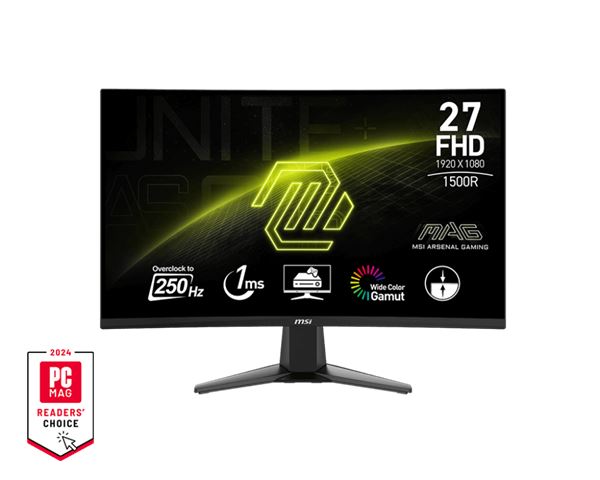 Monitor 27 MSI MAG 27C6X VA FHD 250Hz DP/2xHDMI Zakrivljen