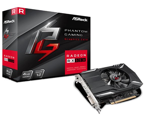 VGA ASR RX550 Phantom Gaming 4G