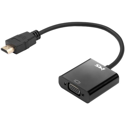 MS CABLE HDMI-> VGA F adapter, 20cm, 1080/30Hz, V-HV300, crni