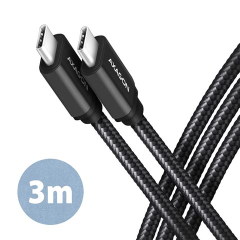 CC USB-C <> USB-C 3.2 GEN 1, 3m, Crna, BUCM3-CM30AB, AXA